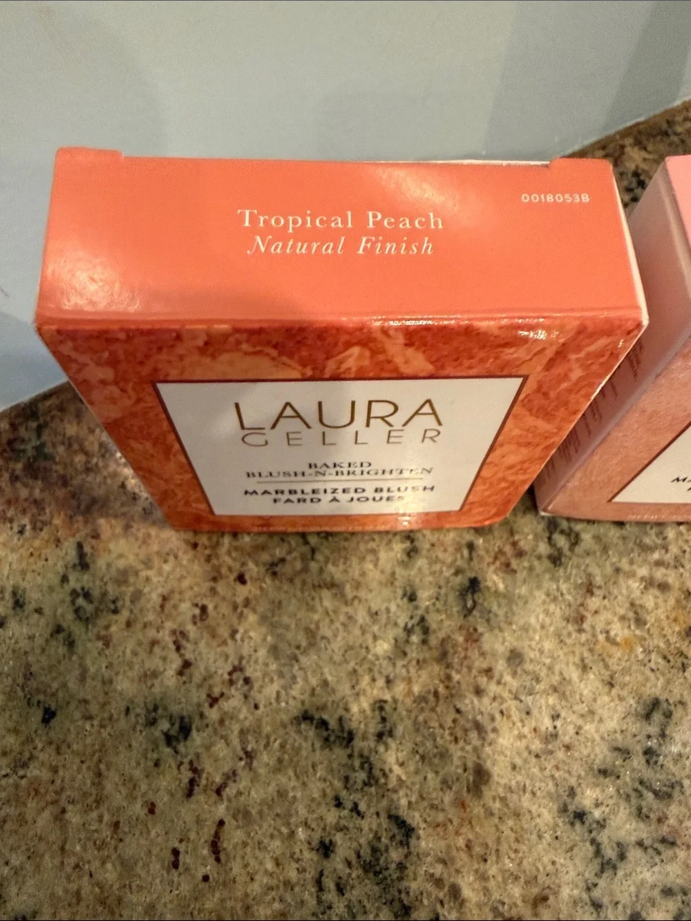 Laura Geller Marbleized Blush Duo with Angled Kabuki Brush NIB